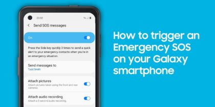 How to set up emergency SOS on your Galaxy mobile device